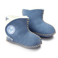 Cwtch Sheepskin Bootees Blue - Kiddymania Rag Dolls