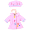 Pink Hat and Coat - to fit 28 cm Doll - Kiddymania Rag Dolls