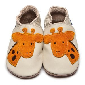 Inch Blue Giraffe Baby Shoes - Kiddymania Rag Dolls