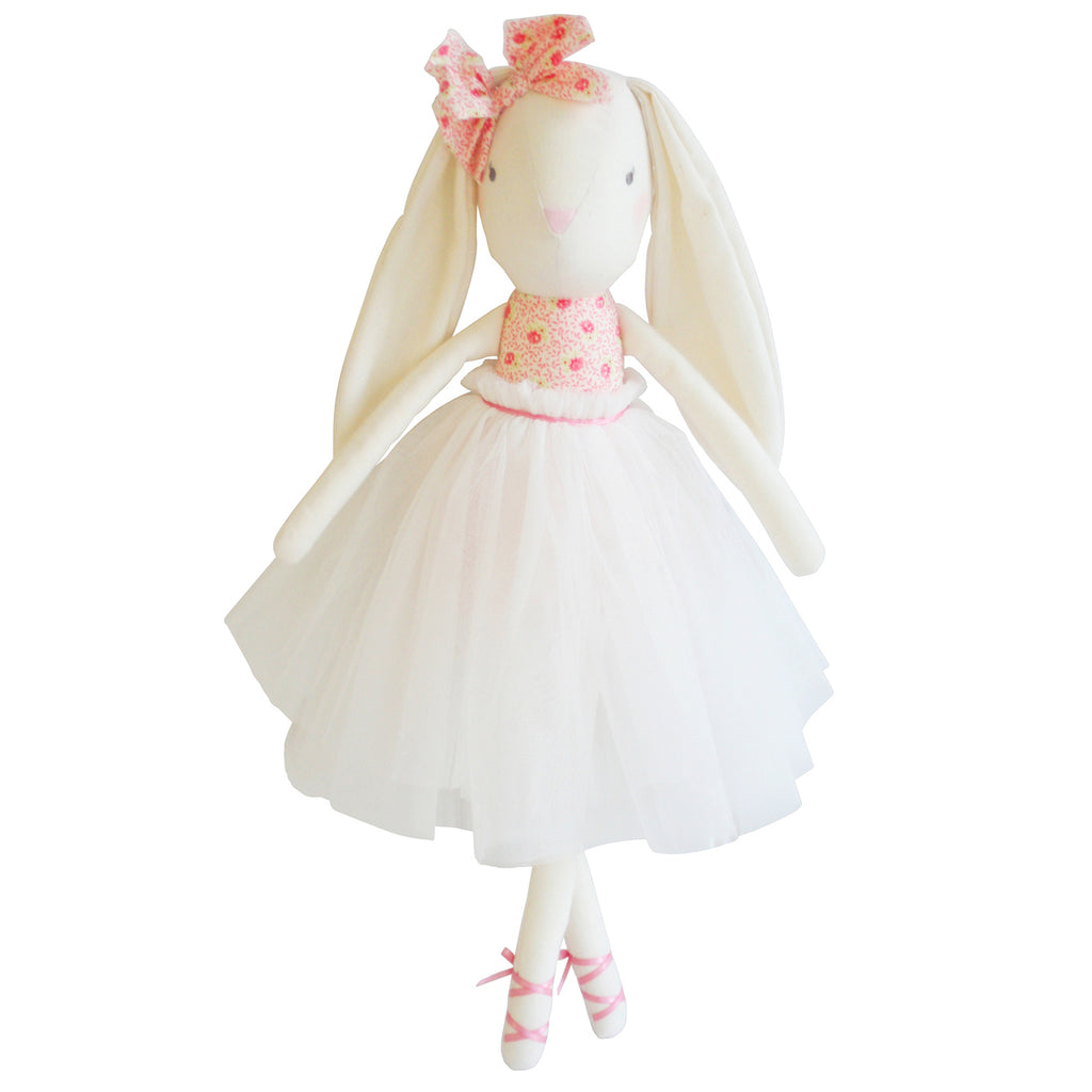 Bronte Ballet Bunny Pink & Ivory - Kiddymania Rag Dolls