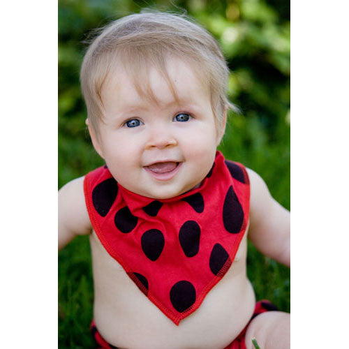 Noo Baby Bandana Bibs - Ladybird - Kiddymania Rag Dolls