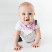 Cheeky Chompers Rosy Days Muslin Neckerchew - Kiddymania Rag Dolls