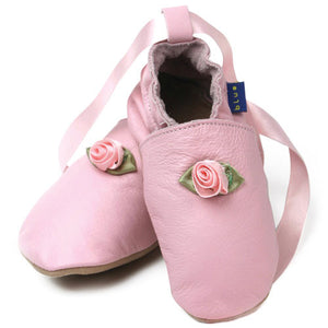 Inch Blue Baby shoes - Pink Ballet shoes 12-18 months - Kiddymania Rag Dolls