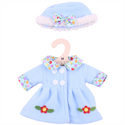 Blue Coat and Hat - for 34cm Doll - Kiddymania Rag Dolls