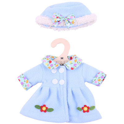 Blue Coat and Hat - for 34cm Doll - Kiddymania Rag Dolls