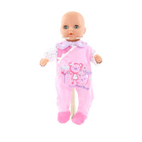 Dolly Designs Cutie Flower Bear Babygro 14-16" - Kiddymania Rag Dolls