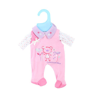 Dolly Designs Cutie Flower Bear Babygro 12-14" - Kiddymania Rag Dolls