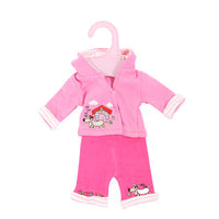 Dolly Designs 2 piece doggy trouser set with hood 12-14" - Kiddymania Rag Dolls