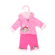 Dolly Designs 2 piece doggy trouser set with hood 14-16" - Kiddymania Rag Dolls