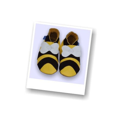 Inch Blue Bumble Bee Baby Shoes - Kiddymania Rag Dolls
