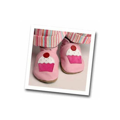 Inch Blue Cupcake Baby Girls Shoes - Kiddymania Rag Dolls