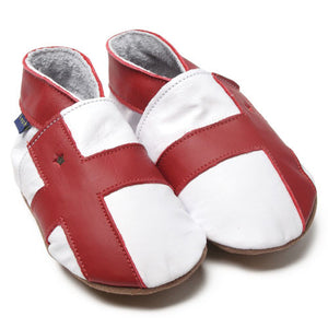 Inch Blue England World Cup Football Baby Shoes - Kiddymania Rag Dolls