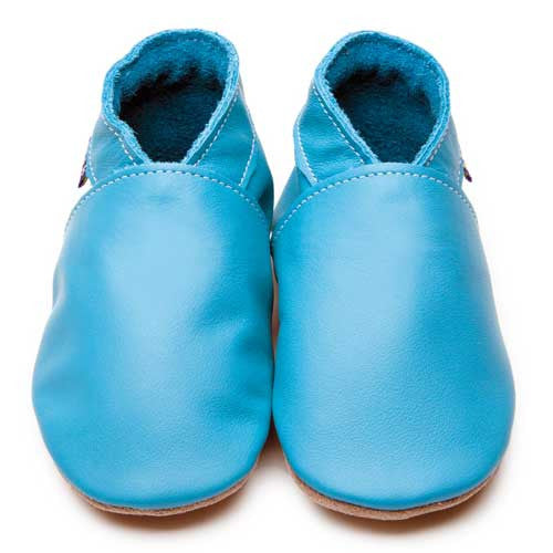 Baby blue top slip ons