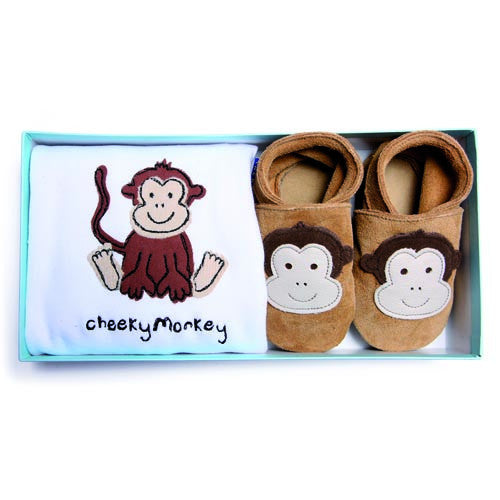 Inch Blue Cheeky Monkey gift set - Kiddymania Rag Dolls