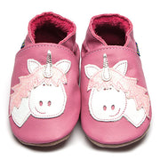 Inch Blue Unicorn Leather Baby Shoes - Kiddymania Rag Dolls