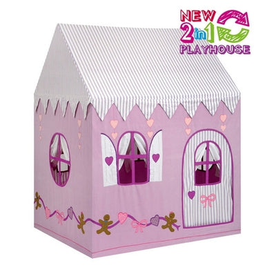 Gingerbread Cottage/Sweet Shop  2 in 1 Playhouse Large - Kiddymania Rag Dolls