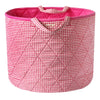 Pink Gingham Toy Storage Basket - Kiddymania Rag Dolls