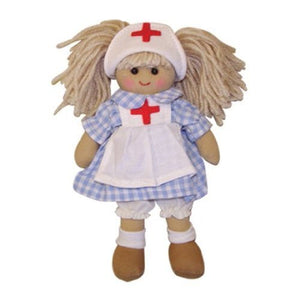 Powell Craft Handmade Mini Nurse Rag doll 20cm - Kiddymania Rag Dolls