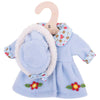 Blue Coat and Hat - to fit 28 cm Doll - Kiddymania Rag Dolls