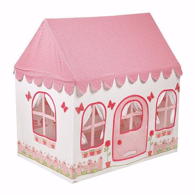 2 -in-1 Rose Cottage and Tea Shop Playhouse Large - Kiddymania Rag Dolls