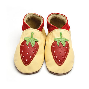 Inch Blue Baby shoes - Strawberry pastel yellow - Kiddymania Rag Dolls